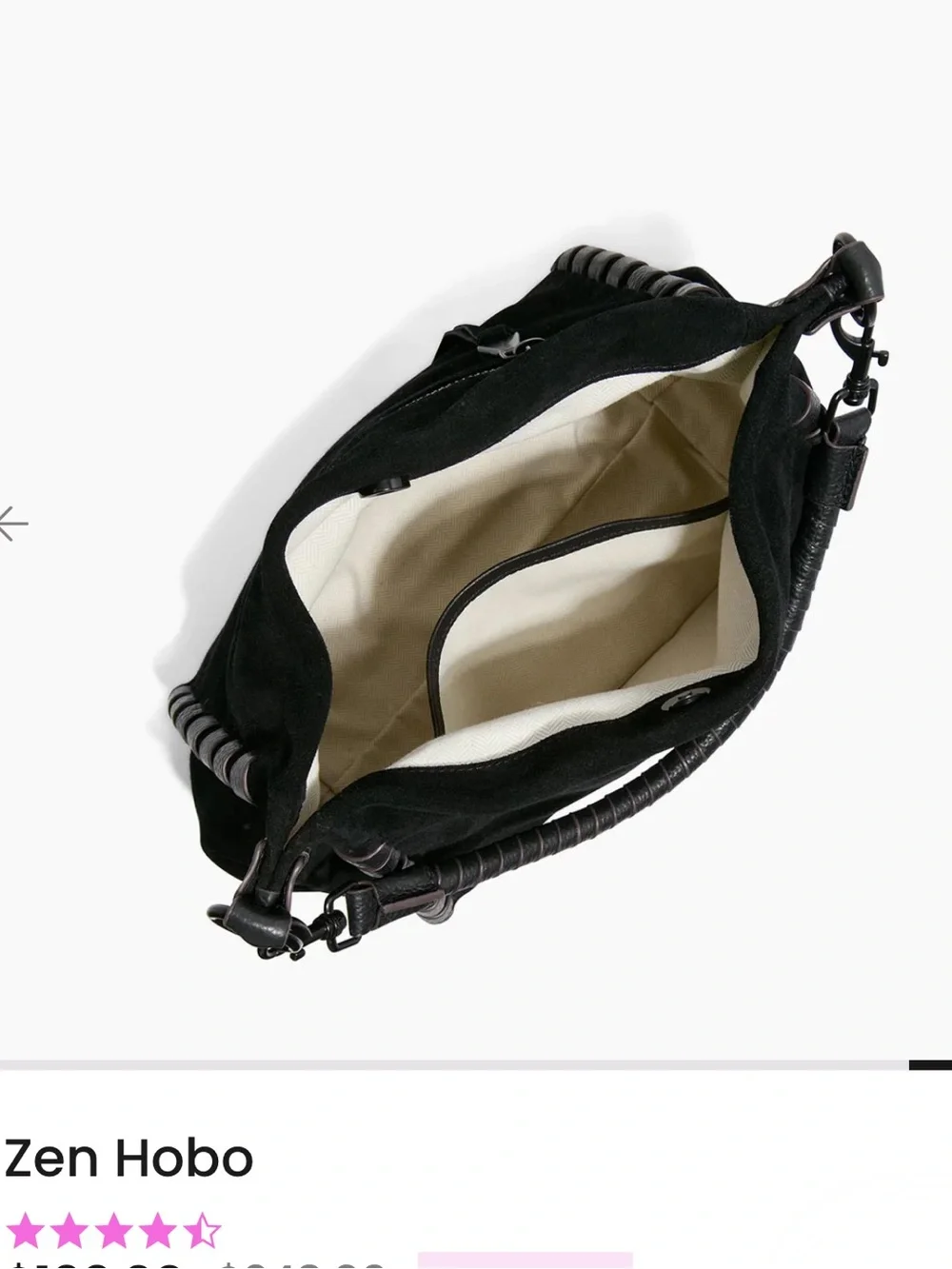 Aimee Kestenberg Zen Hobo Black Suede